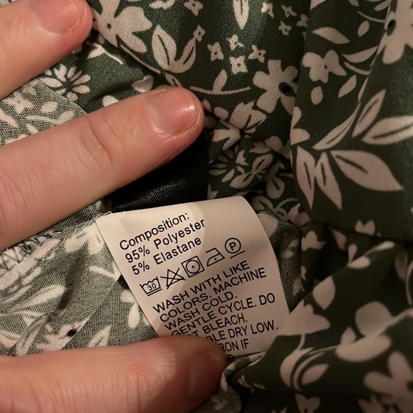 ☀️New SHEIN Ditsy Floral Print Ruffle Hem Dress XSmall - Picture 7 of 8